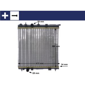 Arrefecedor do motor MAHLE CR 2036 000S