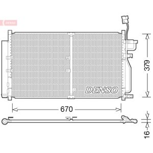 Condensator, airconditioning DENSO DCN15003