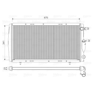 Radiador, arrefecimento do motor VALEO 730140