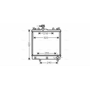 Arrefecedor do motor AVA COOLING SZ2082