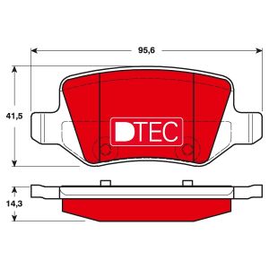 Remblokset TRW GDB1481DTE, achter