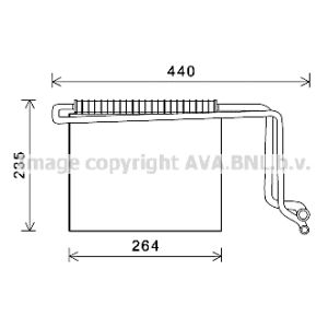 Evaporatore, impianto di climatizzazione AVA COOLING MSV563