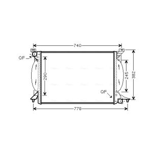 Arrefecedor do motor AVA COOLING AIA2206