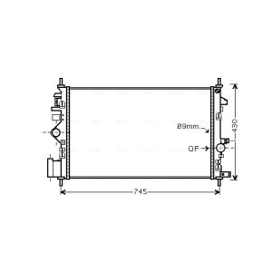 Radiateur moteur AVA COOLING OL2468