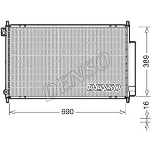 Condensator, airconditioning DENSO DCN40016
