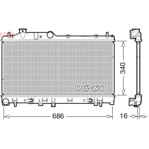 Raffreddatore motore DENSO DRM36024