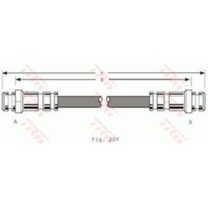 Jarruletku TRW PHA167