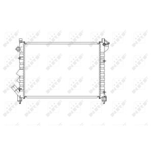 Jäähdytin, moottorin jäähdytys NRF 58943