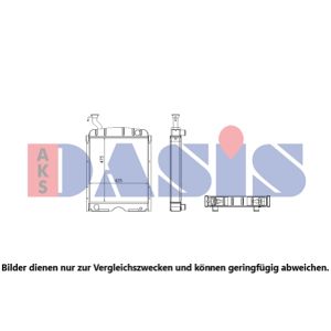 Radiador, arrefecimento do motor AKS DASIS 440505N