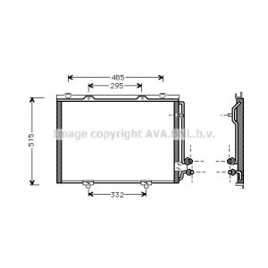 Condensatore, impianto di climatizzazione AVA COOLING MS5232 AVA