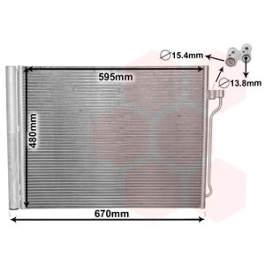 Condensator, airconditioning VAN WEZEL 06005409