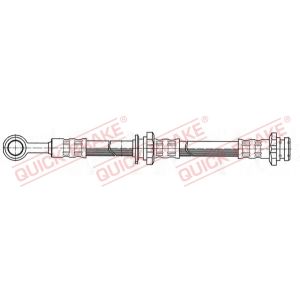 Tubo do travão flexível traseiro, esquerdo QUICK BRAKE 58.931