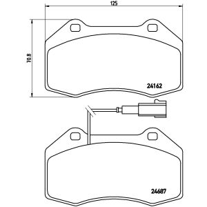 Jarrupalasarja, levyjarru PRIME LINE BREMBO P 23 117