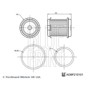 Hydrauliikkasuodatin, automaattivaihteisto BLUE PRINT ADBP210101