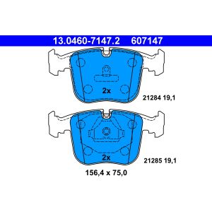 Set di pastiglie freno ATE 13.0460-7147.2