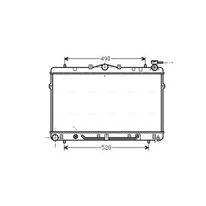 Radiador de motor AVA COOLING HYA2044
