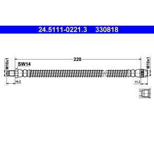 Jarruletku ATE 24.5111-0221.3