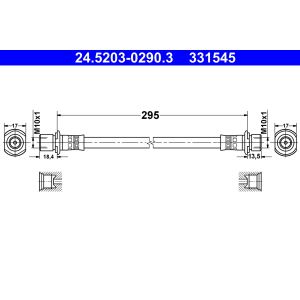 Bremsschlauch ATE 24.5203-0290.3
