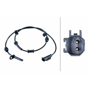 Sensor, rotações da roda HELLA 6PU 358 268-041