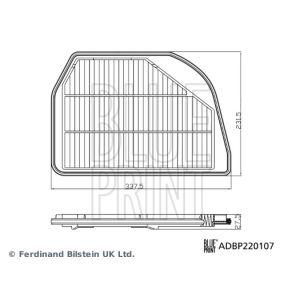 Luchtfilter BLUE PRINT ADBP220107