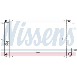 Radiatore, raffreddamento motore NISSENS 646835