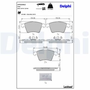 Remblokset DELPHI LP2224LC