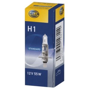 Lâmpada Halogen HELLA H1 Standard 12V, 55W, 1 peça