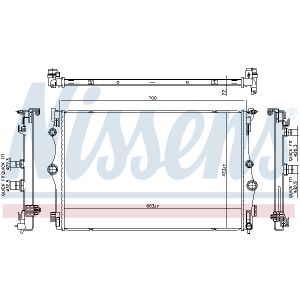 Radiador NISSENS 606815