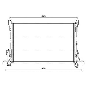 Arrefecedor do motor AVA COOLING RT2625