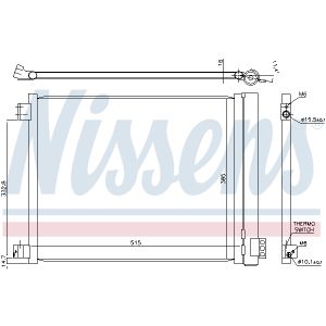 Lauhdutin, ilmastointilaite NISSENS 940624