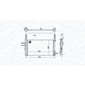 Arrefecedor do motor MAGNETI MARELLI 350213162900