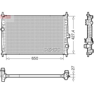 Radiador, arrefecimento do motor DENSO DRM20048