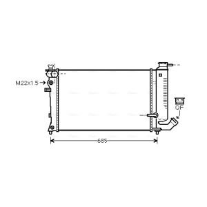 Arrefecedor do motor AVA COOLING CNA2170