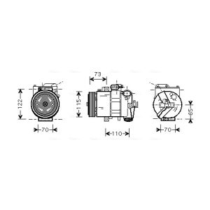 Compressor, ar condicionado AVA COOLING VNAK240