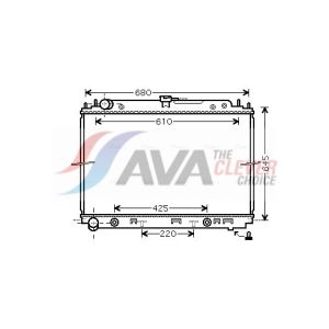 Arrefecedor do motor AVA COOLING DNA2297