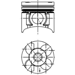 Pistón KOLBENSCHMIDT 40 393 601