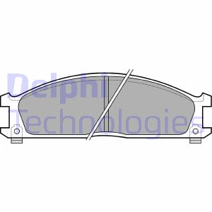 Remblokset, schijfrem DELPHI LP543