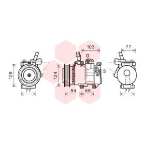 Compressor, ar condicionado VAN WEZEL 8200K318