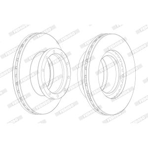 Disque de frein FERODO FCR145A