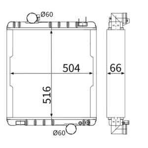 Radiador, arrefecimento do motor MAHLE CR 216 001S