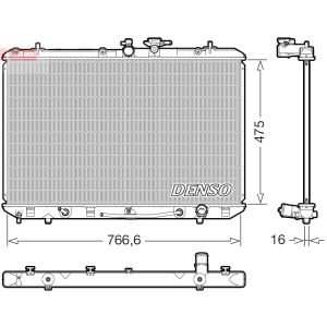 Radiador de motor DENSO DRM50143
