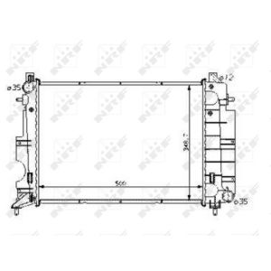 Radiator, motorkoeling EASY FIT NRF 58108