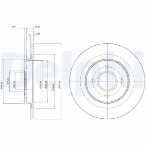Bremsscheibe DELPHI BG3743