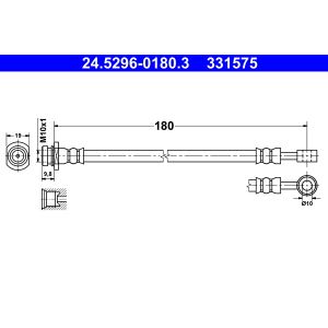 Flexible de frein ATE 24.5296-0180.3