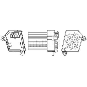 Regulador, ventilador habitáculo MAHLE ABR 33 000S