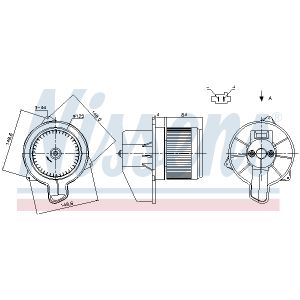 Ventilador de habitáculo NISSENS 87305