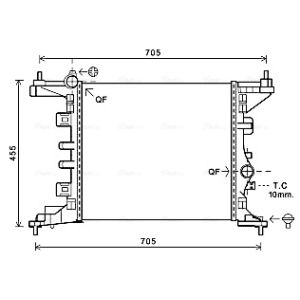 Motorkühler AVA COOLING OL2568