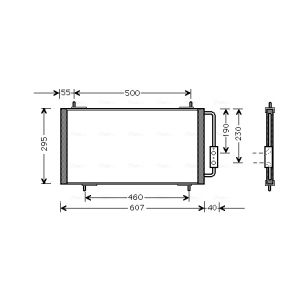 Condensador, ar condicionado AVA COOLING AU5147