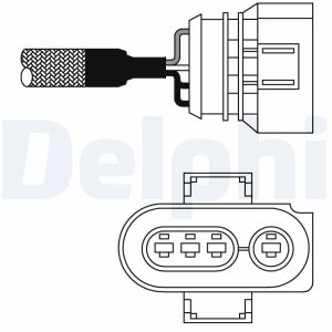 Sensor Lambda DELPHI ES10977-12B1