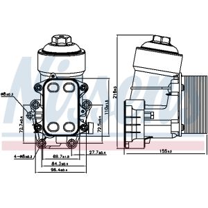 Oliekoeler, motorolie NISSENS 91158